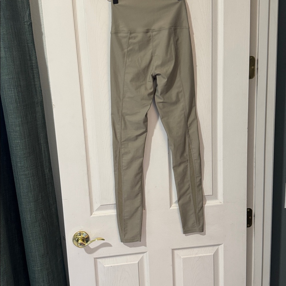 Carbon38 Olive Green Tan Leggings Size Xs - image 3